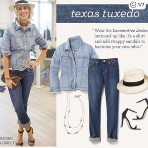 NWT CAbi #3386 Blue High Straight Cornwall Jeans